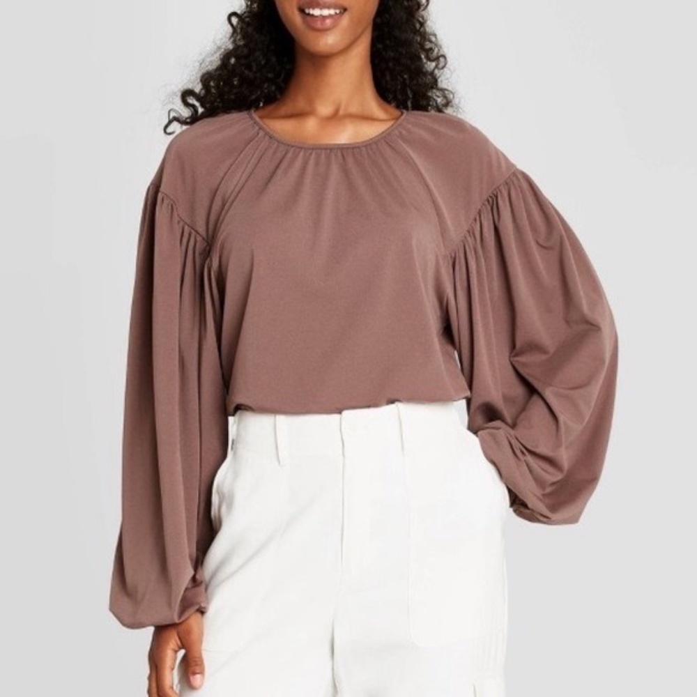 NWT A New Day Balloon Sleeve Top - Size M